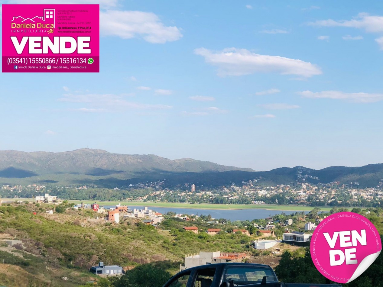 Hermoso Terreno en venta con vista al lago Villa Carlos Paz