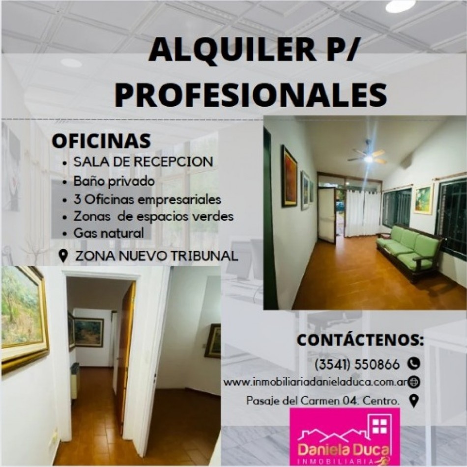 OFICINAS EN ALQUILER CARLOS PAZ