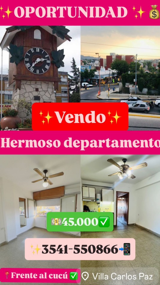 DEPARTAMENTO EN VENTA CARLOS PAZ CENTRO