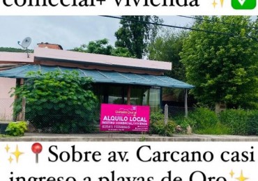 LOCAL + VIVIENDA EN ALQUILER CARLOS PAZ